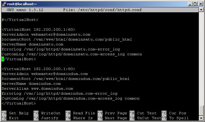 Apache host. Виртуальный хост Apache. Виртуальный хост 192.168.200.3.